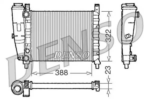 Радиатор, охлаждение двигател DRM09142 DENSO