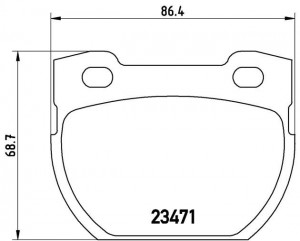 Комплект тормозных колодок, диско P44006 BREMBO
