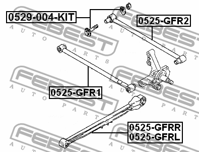 Рычаг подвески 0525-GFR2 FEBEST