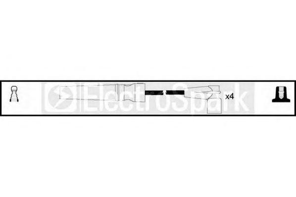 Ккомплект проводов зажигания OEK794 STANDARD