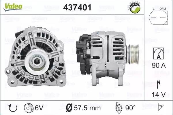 Генератор 437401 VALEO PHC