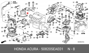 Подушка двигателя 50820-SEA-E01 HONDA