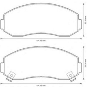 Комплект тормозных колодок, диско 572567B BENDIX JURID