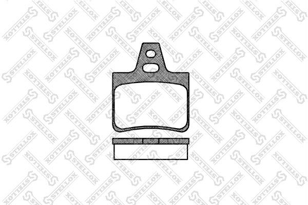 Колодки тормозные дисковые 322-000-SX STELLOX