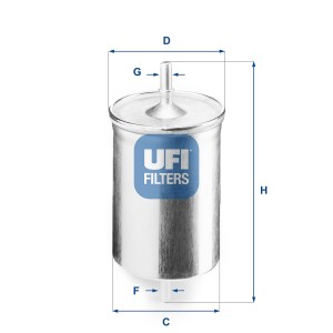 Топливный фильтр 31.718.00 UFI