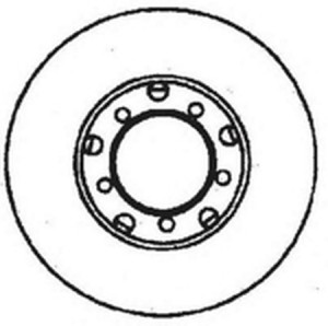 Тормозной диск 561135B BENDIX JURID