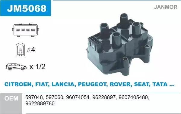 Катушка зажигания JM5068 JANMOR