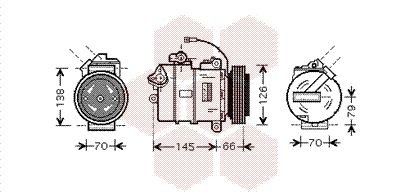 Компрессор, кондиционер 5800K261 VAN WEZEL