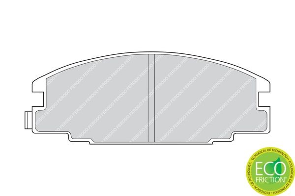 Комплект тормозных колодок, диско FSL1486 FERODO