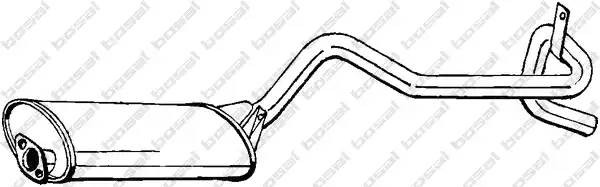 Глушитель выхлопных газов конечный 282-811 BOSAL