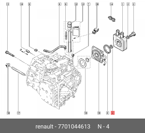 Кольцо уплотнительное 7701044613 RENAULT