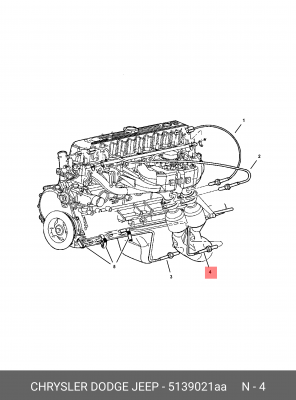 Лямбда-зонд 5139 021AA CHRYSLER