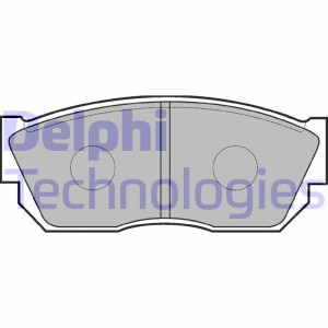 Комплект тормозных колодок, диско LP355 DELPHI