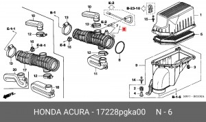 Деталь 17228PGKA00 HONDA