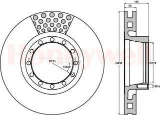 Тормозной диск 567117B BENDIX JURID