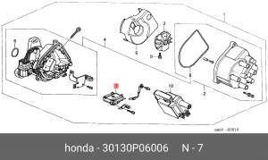 Блок управления, система зажигания 30130P06006 HONDA