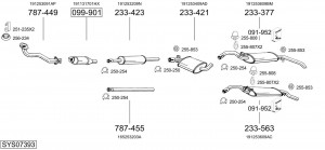 Средний глушитель выхлопных газов 287605 BOSAL