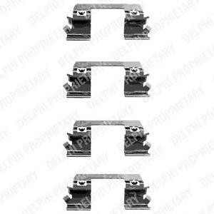 Комплектующие, колодки дискового тормоза LX0336 DELPHI