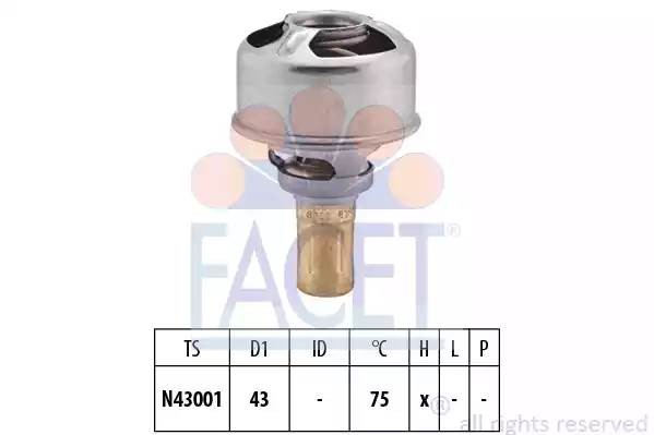 Термостат, охлаждающая жидкость 78628 FACET