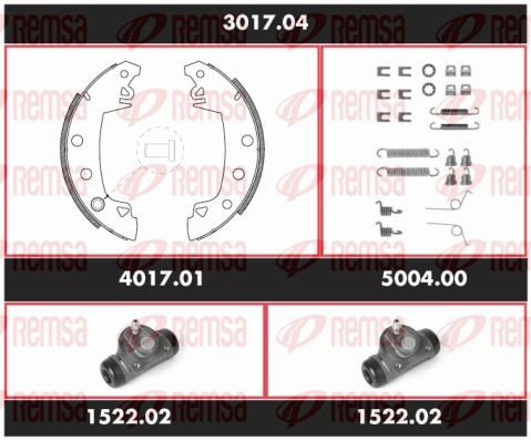 Комплект тормозных колодок 301704 REMSA