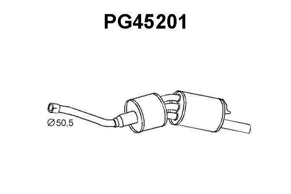 Глушитель выхлопных газов конечный PG45201 VENEPORTE