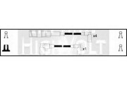 Ккомплект проводов зажигания OEF028 STANDARD