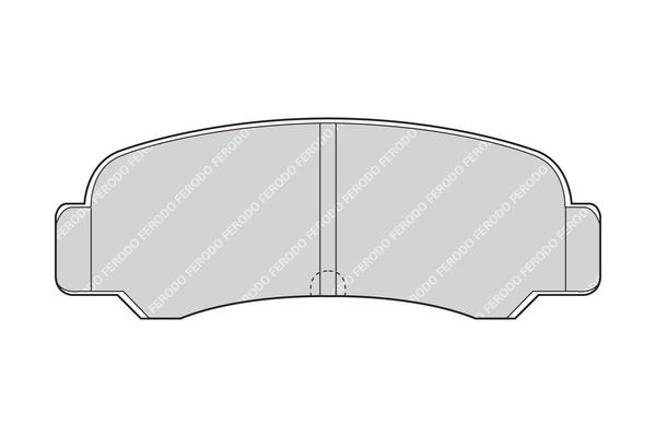 Комплект тормозных колодок, диско FDB283 FERODO