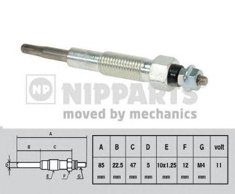 Свеча накаливания J5713008 H B JAKOPARTS NIPPARTS
