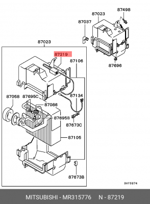 Датчик температуры кондиционера MR315776 MITSUBISHI