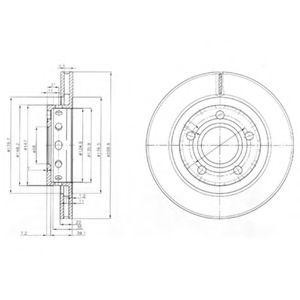 Тормозной диск BG3525 DELPHI