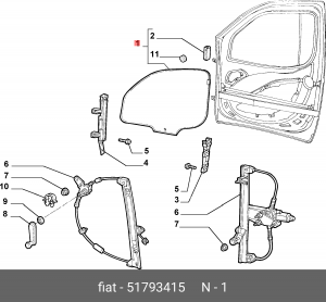 Деталь 51793415 ALFA FIAT LANCIA