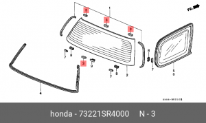 Деталь 73221SR4000 HONDA