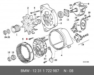 Болт 12 31 1722987 BMW