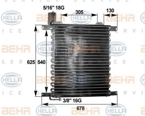 Конденсатор, кондиционер 8FC351300031 HELLA