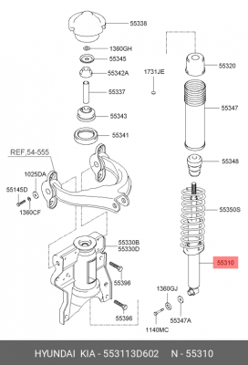 Амортизатор 553113D602 HYUNDAI KIA