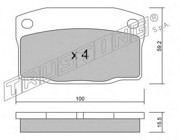 Комплект тормозных колодок, диско 742.0 TRUSTING
