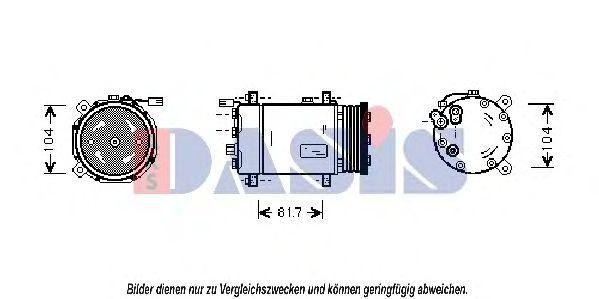 Компрессор, кондиционер 850240N AKS DASIS