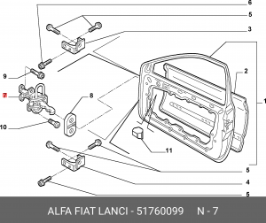 Деталь 51760099 ALFA FIAT LANCIA