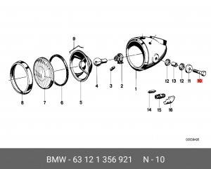 Болт 63 12 1 356 921 BMW