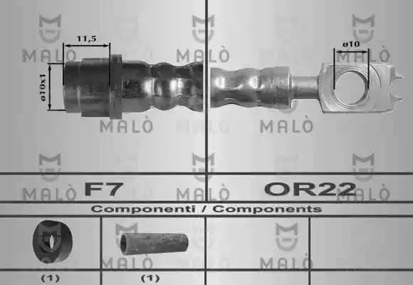 Тормозной шланг 80166 MALO