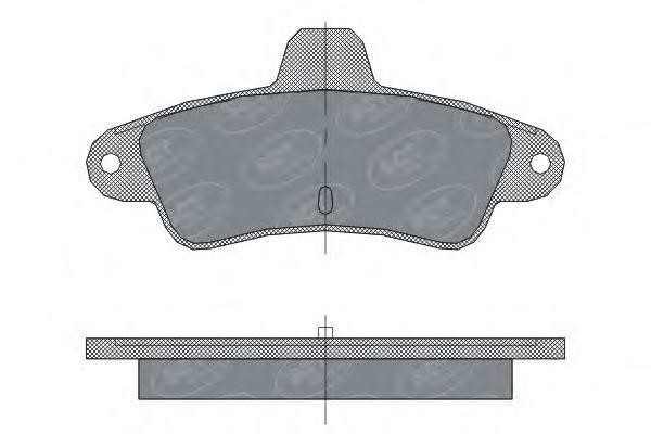 Комплект тормозных колодок, диско SP304 SCT