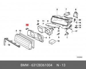 Пружина 63 12 8 361 004 BMW