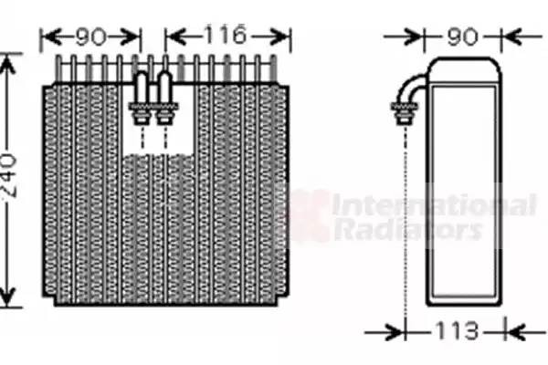 Испаритель, кондиционер 5300V385 VAN WEZEL