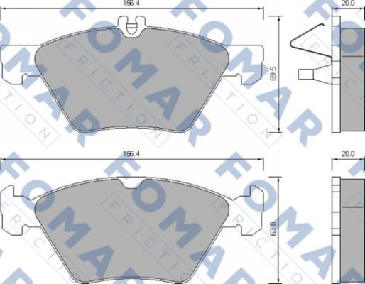 Колодки тормозные дисковые 51639081 ROULUNDS BRAKING