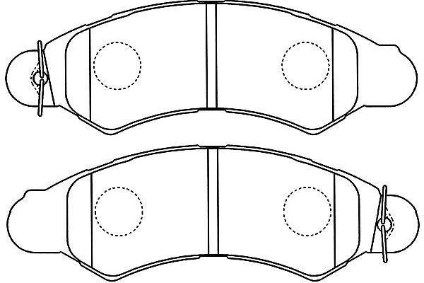 Комплект тормозных колодок, диско BP-8022 KAVO PARTS