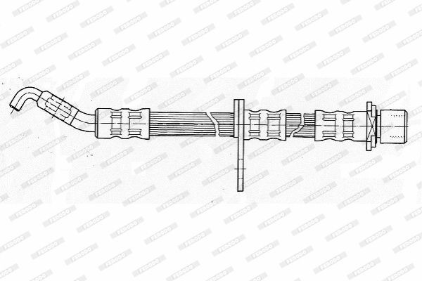 Тормозной шланг FHY2471 FERODO