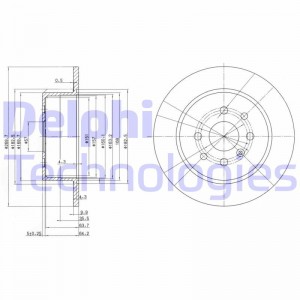 Тормозной диск BG3141 DELPHI