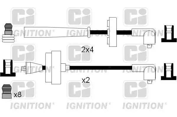 Ккомплект проводов зажигания XC823 QUINTON HAZELL