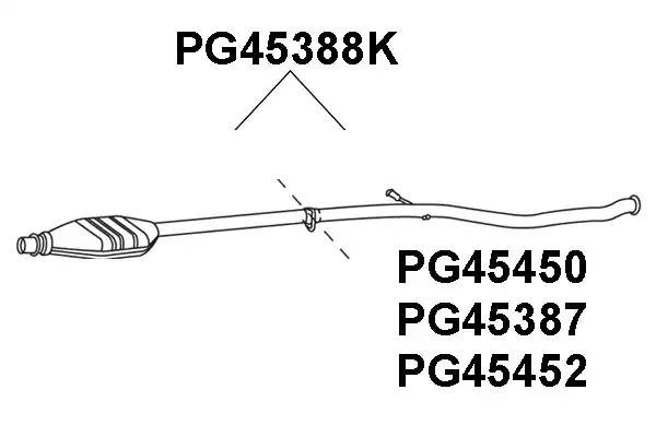 Ремонтная трубка, катализатор PG45452 VENEPORTE