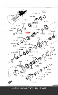 Подшипник M50117905 MAZDA